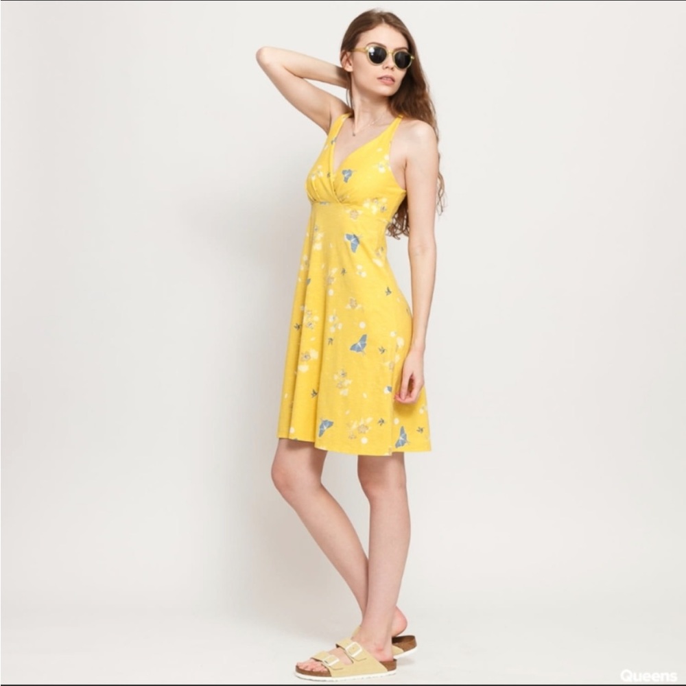 Patagonia Dress Amber Dawn Night Pollinator Surfboard Yellow Size Small NEW